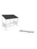 58 aufm Kessel HAUSBETT Katee 214x174x105 aus MDF+Massivholz in Weiß