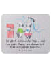 Mr. & Mrs. Panda Mouse Pad Pandas Freizeitpark besuchen mit Spruch in Grau Pastell