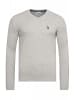 U.S. Polo Assn. U.S. Polo Assn. V-Neck Pullover in GRAU-MELANGE