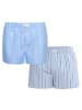 Seidensticker Web-Boxershorts 2er Pack in Hellblau