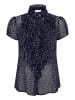 SAINT TROPEZ Kurzarm-Bluse LiljaSZ Slim fit in Night Sky Dot