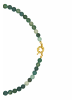 Gemshine Kette ohne Anhänger FARBVERLAUF GRÜN in gold coloured