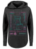 F4NT4STIC Oversized Hoodie Retro Gaming Arcade Attack in charcoal
