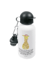 Mr. & Mrs. Panda Kindertrinkflasche Giraffe Blumenkranz mit Spruch in Weiß