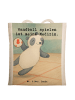 Mr. & Mrs. Panda Tasche Panda Handball spielen Design mit Spruch in Weiß