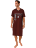 NORMANN Single-Jersey Nachthemd in rubin