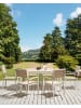 Beliani 6er-Set Gartenstuhl COMO in Beige/Weiß