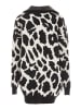 VIRITA Women Strickjacke in Schwarz Wollweiss