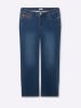 sheego Gerade Jeans in blue-stone-washed