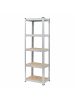 relaxdays Schwerlastregal in Silber - (B)60 x (H)200 x (T)60 cm