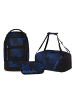 Satch Schulrucksack-Set PACK "Seismic Blue" 3-tlg. in Blau