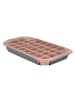 Excellent Houseware Eiswürfelform für 32 Eiswürfel in Rosa, (B) 17,8 x (H) 3,5 x (L) 33,5 cm