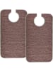 Erwin Müller XXL-Speiseschürze 2er-Pack in rot/braun