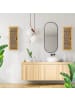 relaxdays Hängeschrank 2 Ablagen in Natur - (B)35 x (H)66 x (T)20 cm