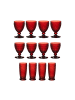 Villeroy & Boch 12er Set Wein- & Longdrinkgläser Boston Coloured in – in rot