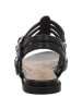 Tamaris Riemchensandalette in schwarz