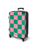 MuchoWow Suitcase, Koffer, Reisekoffer Quadrate rosa grün