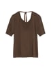comma Blusenshirt in schoko - 0001