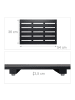 relaxdays Bambus Badematte in Schwarz - 54 x 36 cm