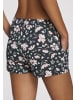 s.Oliver Pyjamashorts in dunkelgrün-rosa-geblümt