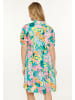 Usha Women Dress in green multicolor