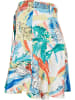 Urban Classics Urban Classics Damen Ladies AOP Satin Mini Skirt in softyellowvacation