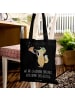 Mr. & Mrs. Panda Tasche Jagdhorn Melodie mit Spruch in Schwarz