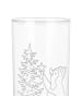 Mr. & Mrs. Panda Wasserglas Pinguin Weihnachtsbaum ohne Spruch in Transparent