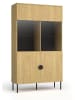Feldmann-Wohnen Vitrine Mond Eiche Baltic 106 / 40 / 187cm