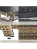tectake Rattan Sitzgruppe inkl. Tisch mit Schraubfüßen, für 6 Personen