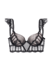 LASCANA Push-up-BH in schwarz-rosé