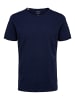 SELECTED HOMME T-Shirt SLHMORGAN SS O-NECK TEE in Blau