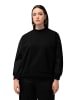 Ulla Popken Sweatshirt in schwarz