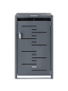 Beliani Mülltonnenbox PERISSA in Grau - (W) 69 x (H) 116 x (L) 80 cm