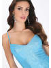 faina Women Dress in light blue metallic