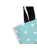 Mr. & Mrs. Panda Tote Bag Fuchs Sterne ohne Spruch in Türkis Pastell