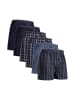 DANISH ENDURANCE Boxershorts Organic Woven in blue/grey mix