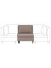 Beliani Sofaelement UNSTAD in Braun/Schwarz - (W) 76 x (H) 72 x (L) 76 cm