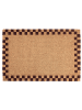 Beliani Fußmatte SAGADA in Beige/Braun - (W) 40 x (L) 60 cm