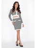 faina Women Skirt in offwhite black