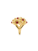 Luxenter Ring Xiglor mit 18 Karat Gelbgold-Xiglor red
