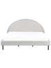 Beliani Doppelbett MARGUT in Beige - (W) 192 x (H) 116 x (L) 214 cm