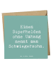 Mr. & Mrs. Panda Geschenkkarte Spruch Held Schwiegersohn mit Spruch in Meeresbrise