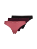 SNOCKS Tangas mit Spitze in Mix (Mauve/Weinrot/Schwarz)