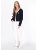 DreiMaster Women Cardigan in navy offwhite wine red