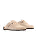 Divine Factory Boreal Leder Pantoletten Beige