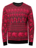 Rusty Neal Roter Jacquard Clubwear Sweater in Rot