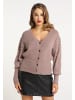 faina Strickjacke in Dunkeltaupe