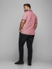 Jack & Jones + Fit Polo Shirt JJEPAULOS Sommer Hemd Pique in Rot