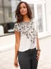 WITT WEIDEN Print-Shirt in ecru-schwarz-bedruckt
